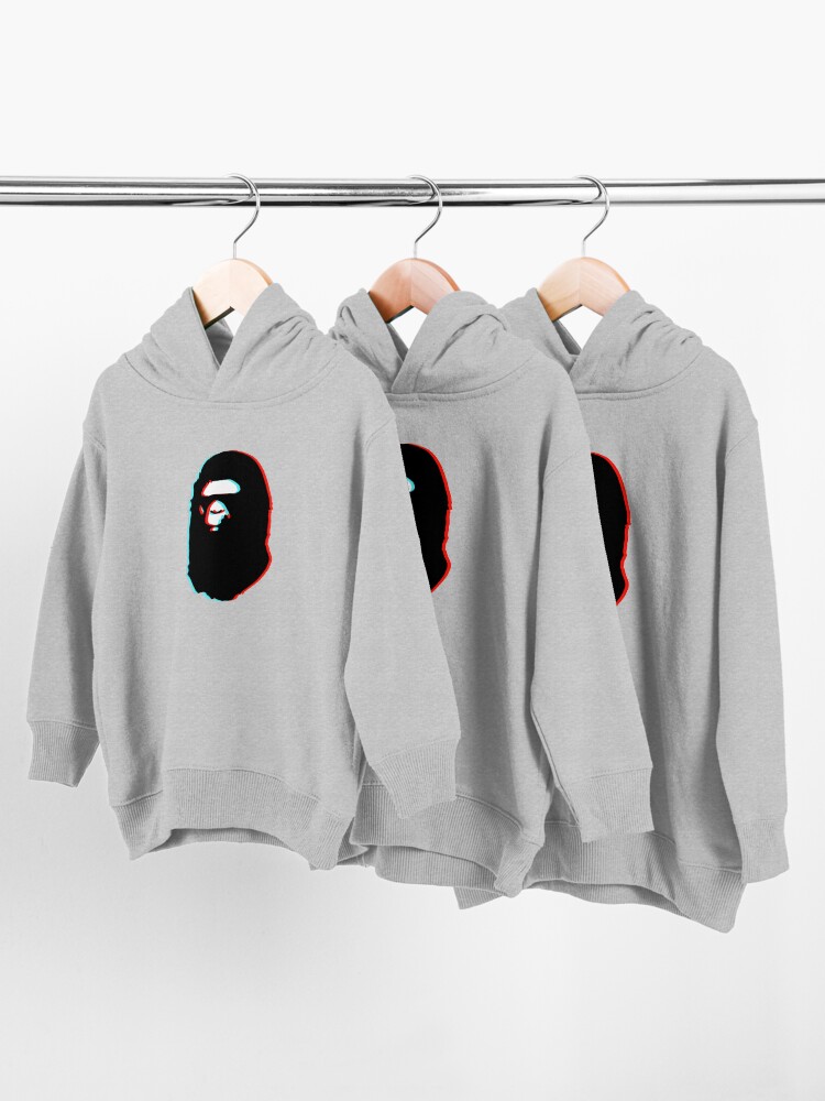 Alternate view of trippy bape Toddler Pullover Hoodie