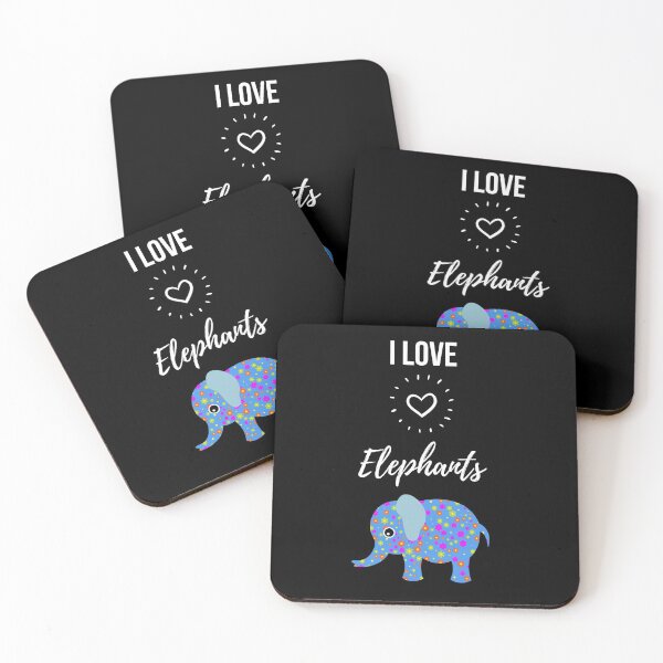 Item preview, I Love Elephants designed and sold by PinkPandaPress.