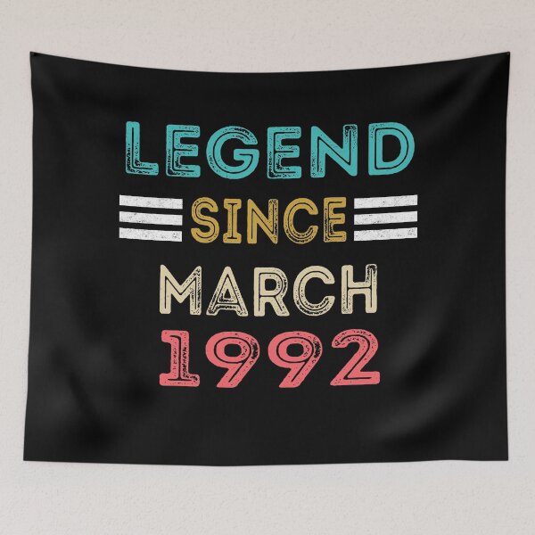 Item preview,  Retro Vintage Legend Since March 1992 Birthday Gift designed and sold by meedTee.