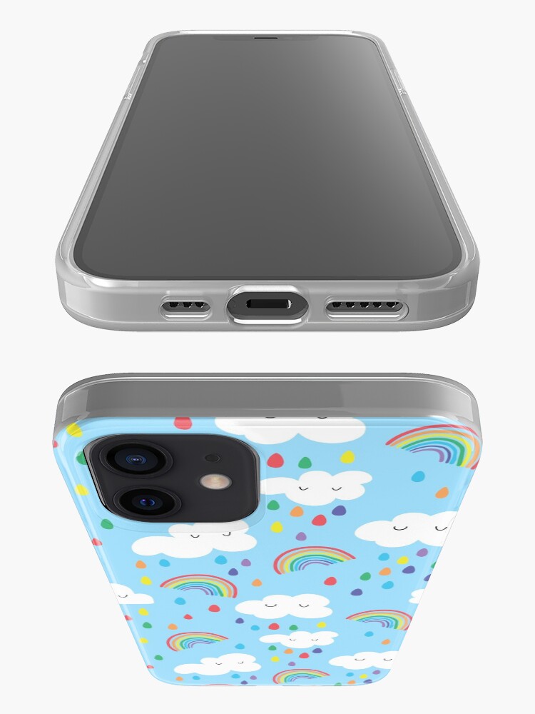 Alternate view of Rainbow and clouds iPhone Case