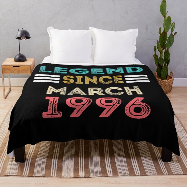 Item preview, Retro Vintage Legend Since March 1996 Birthday Gift designed and sold by meedTee.