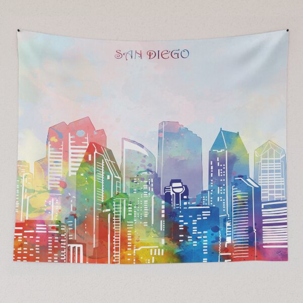 Item preview, san diego skyline designed and sold by BekimART2.