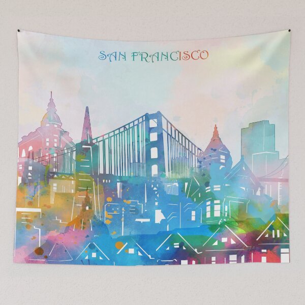 Item preview, san francisco skyline designed and sold by BekimART2.