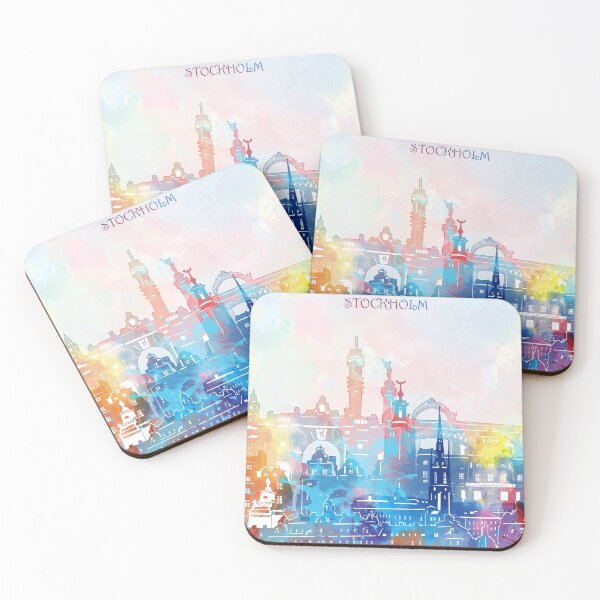 Item preview, stockholm skyline designed and sold by BekimART2.