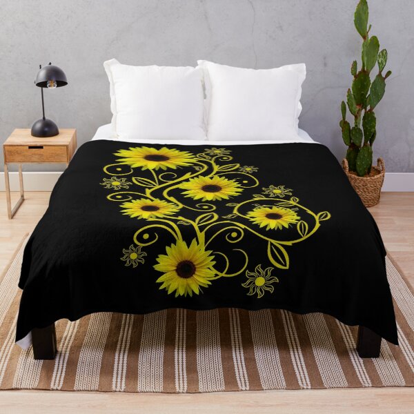 Item preview, Sunflowers sunflower floral tendril ornament floral flowers designed and sold by rhnaturestyles.