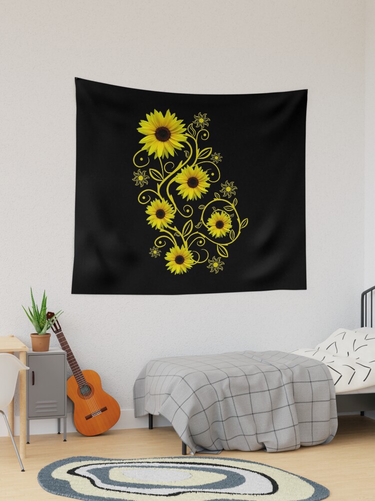 Floral Tapestry Tapestry Sunflower Sunflowers In Tuscany The
