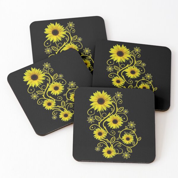 Item preview, Sunflowers sunflower floral tendril ornament floral flowers designed and sold by rhnaturestyles.
