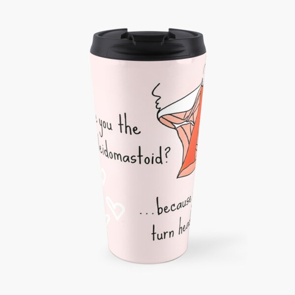 Sternocleidomastoid Pun Travel Coffee Mug