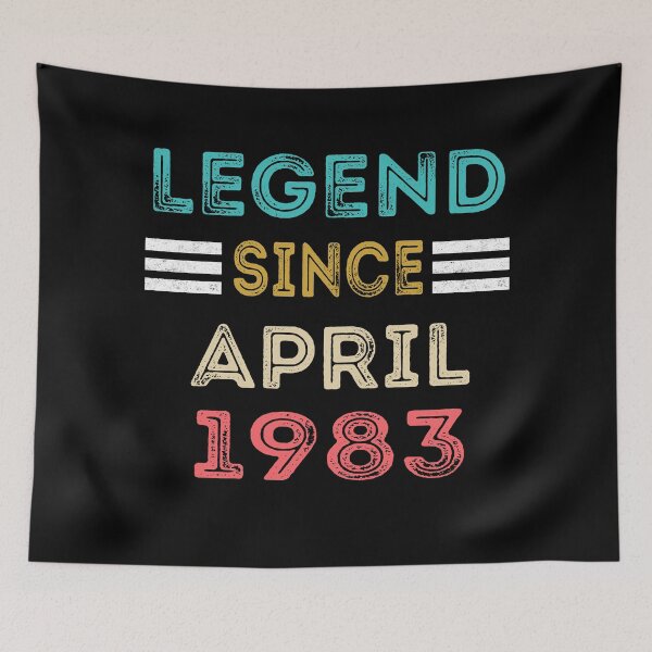 Item preview, Retro Vintage Legend Since April 1983 Birthday Gift designed and sold by meedTee.