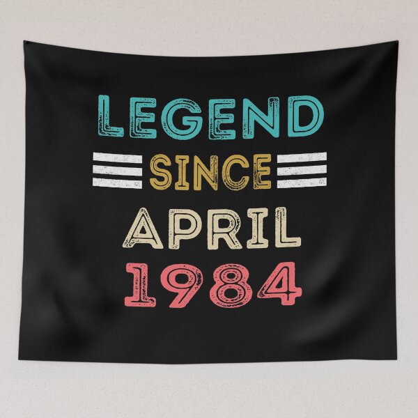 Item preview, Retro Vintage Legend Since April 1984 Birthday Gift designed and sold by meedTee.