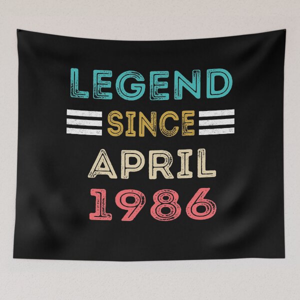 Item preview, Retro Vintage Legend Since April 1986 Birthday Gift designed and sold by meedTee.