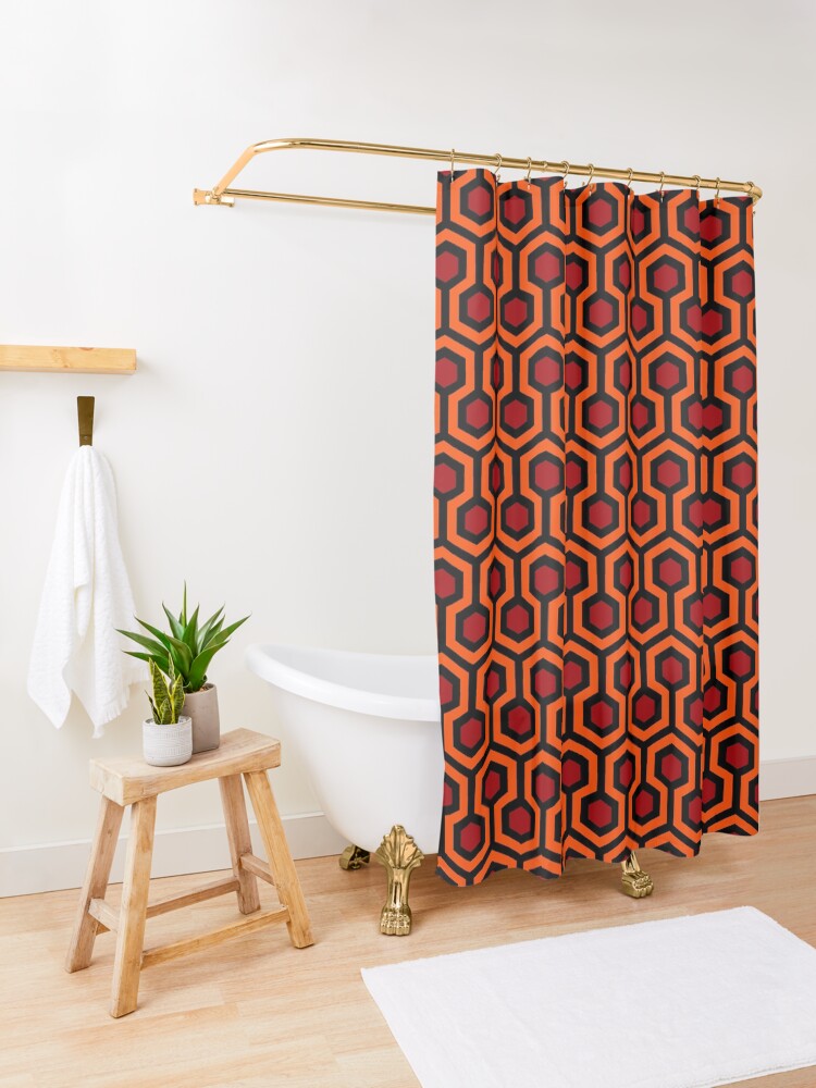 Alternate view of The Shining/Doctor Sleep - Overlook Carpet Pattern Shower Curtain