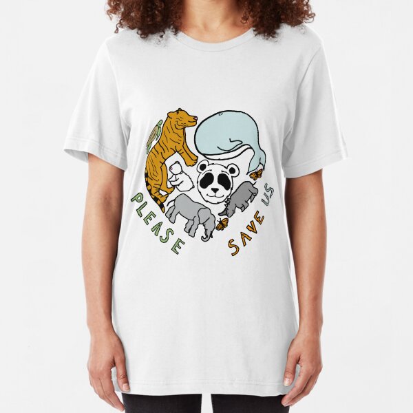 Please Save Us! Slim Fit T-Shirt