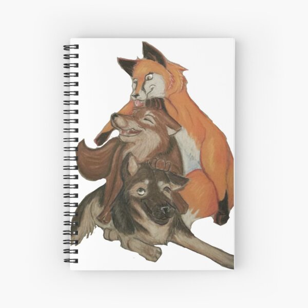 Spiralblocke Wolf Und Fuchs Redbubble