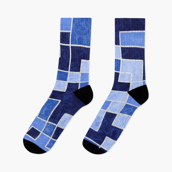 Item preview, Silver and Blue Geometric Design designed and sold by Amelia O'Toole.