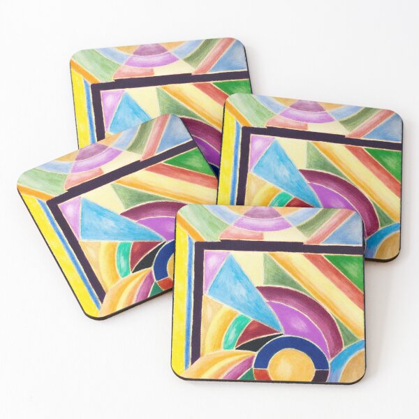 Item preview, Colorful Geometric Patterns in a Colored Pencil Painting designed and sold by Robert Kelch, M.D..