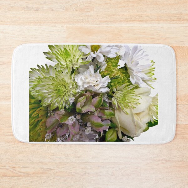 Item preview, WHITE AND GREEN FLOWERS designed and sold by Elaine Bawden.