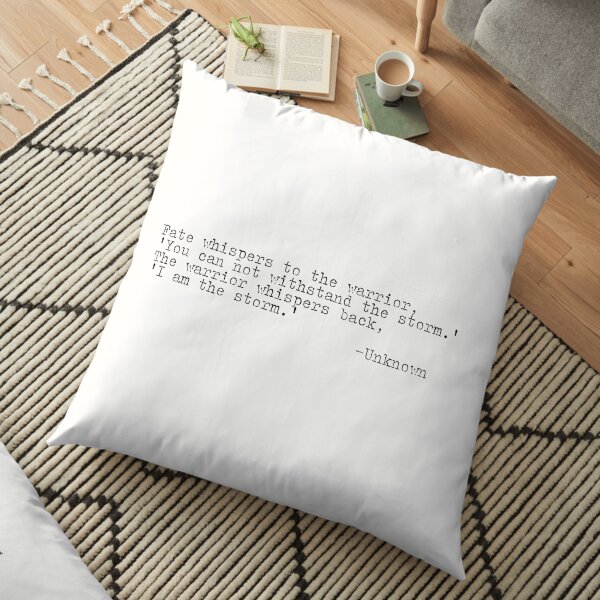 I am the storm Floor Pillow