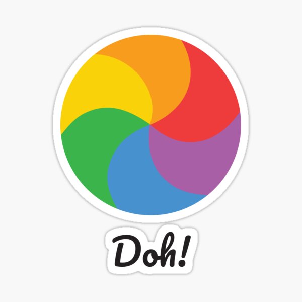 "Apple Spinning Wheel of Death" Sticker by mcafeemedia Redbubble