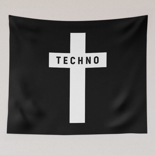 Item preview, Techno religion cross designed and sold by shinobishirt.