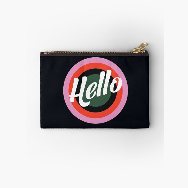 Item preview,  Hello retro print on black designed and sold by Pacesyte.