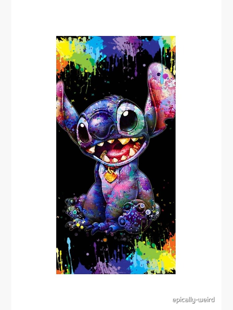 Stitch - Colored pencils Art Board Print for Sale by SabinasArts