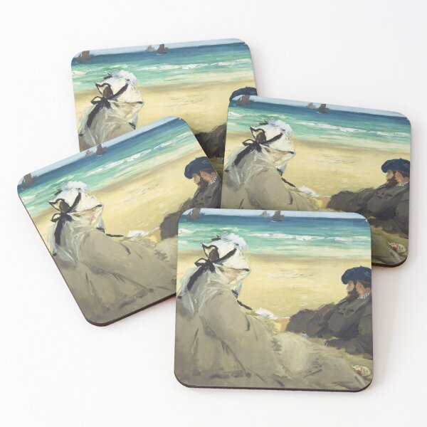 Item preview, On the Beach by Edouard Manet (1873) designed and sold by allhistory.