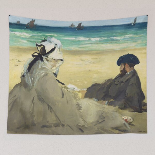 Item preview, On the Beach by Edouard Manet (1873) designed and sold by allhistory.