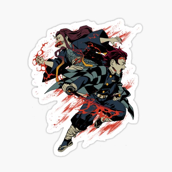 Nezuko Demon Slayer Kimestu No Yaiba Anime Stickers Redbubble 