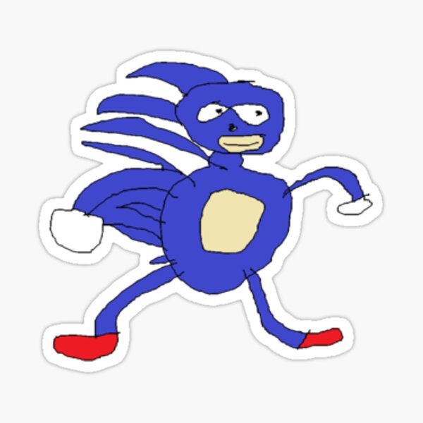 Sanic the hedgehog Sticker