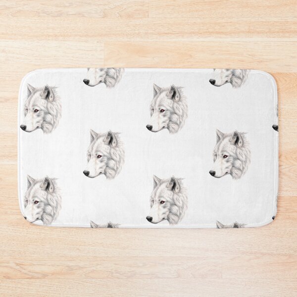 Item preview, Albino wolf designed and sold by RozThompsonArt.