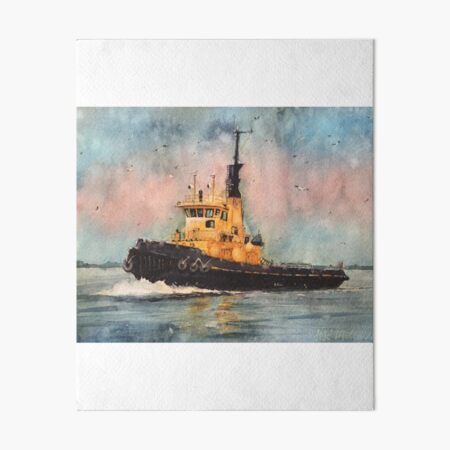 Black and yellow Art Board Print