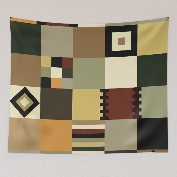 Item preview, Patchwork quilt squares pattern design  designed and sold by TheWalnut.