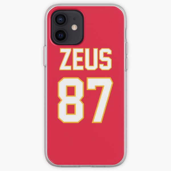 Travis Kelce - Zeus Football Jersey Design iPhone Soft Case