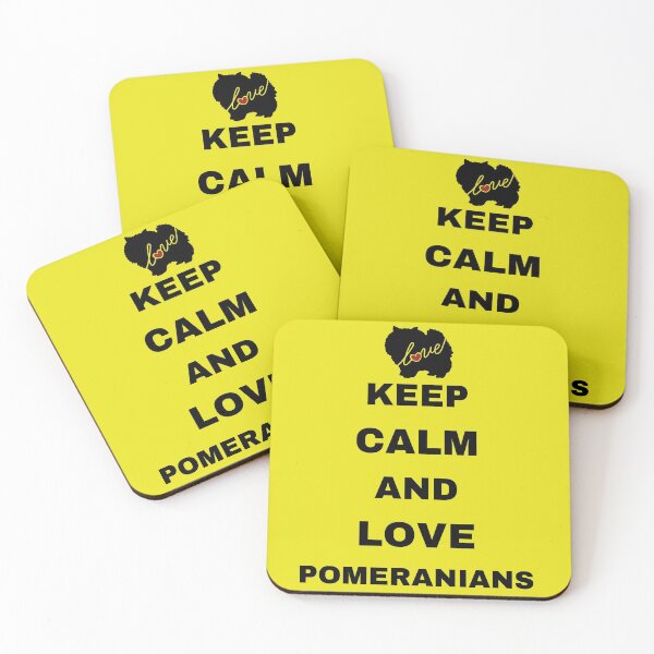 Item preview, Keep Calm and Love Pomeranians-Pomeranians Tee Pomeranians T-shirt Unisex Cotton Tee  designed and sold by Zoltan10.