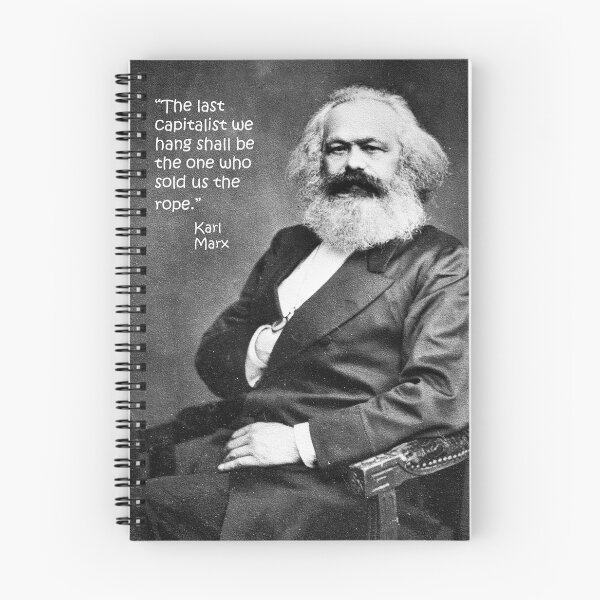 Item preview, Karl Marx and Capitalism Quote designed and sold by Manimal-Merch.