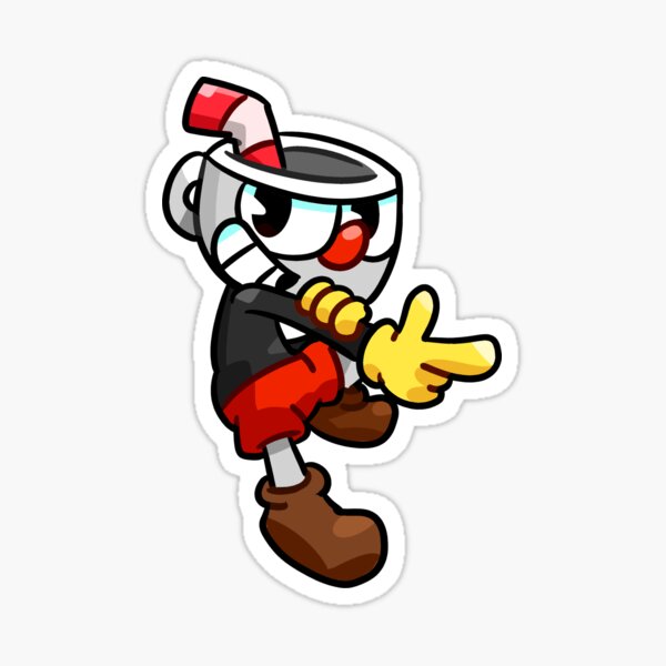 Cuphead Pegatina