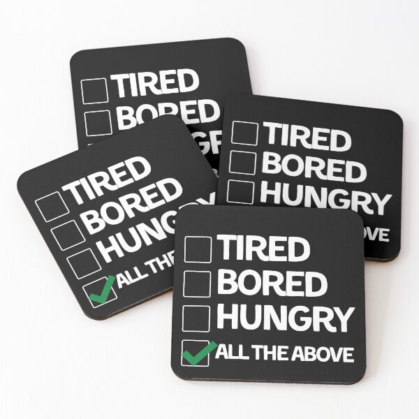 Item preview, Tired. Hungry. Bored designed and sold by Sweetsavy.