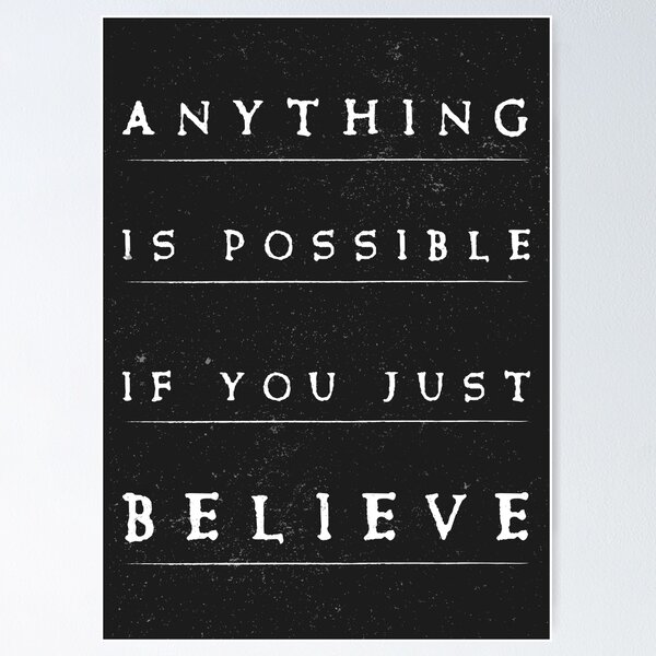 Item preview, Anything is possible typography quote designed and sold by Vinchenko.