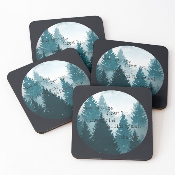 Item preview, John Muir Forest Quote designed and sold by NikkiMouse82.