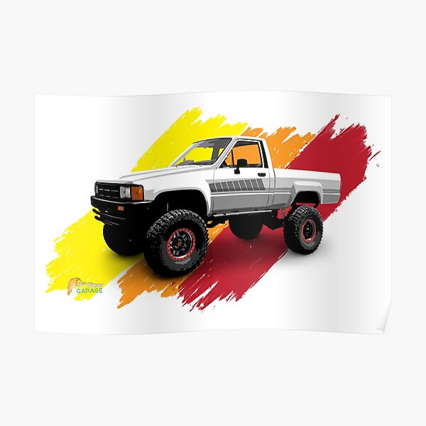 Toyota 1985 4x4 Standard Cab Pickup Truck Poster