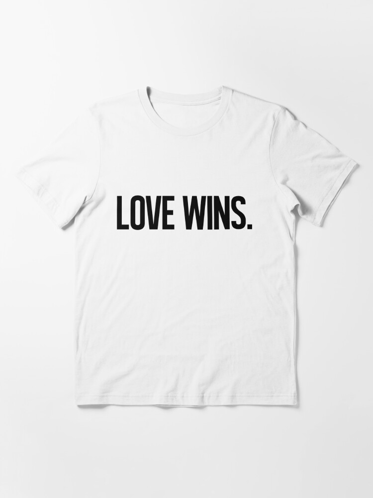 Alternate view of LOVE WINS. Essential T-Shirt