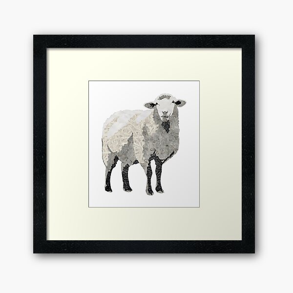 Sheep - Laudea Martin Framed Art Print