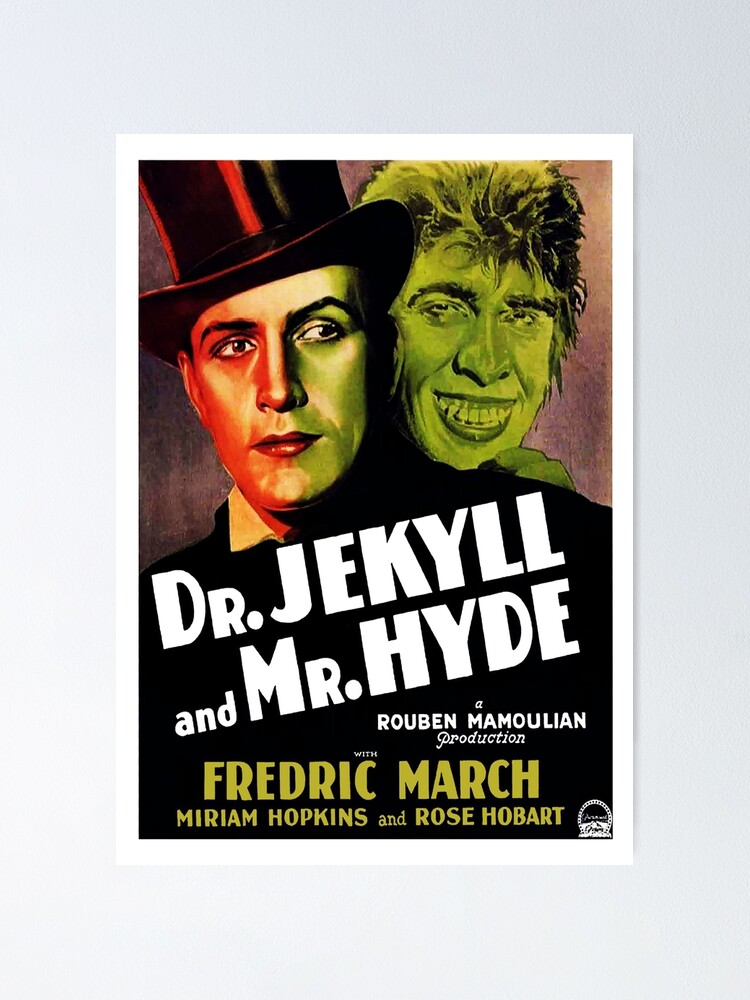 Dr Jekyll And Mr Hyde 1931 1 Poster By Hornedquad Redbubble