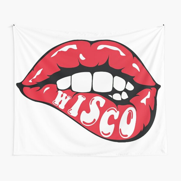 Wisco Lips Tapestry