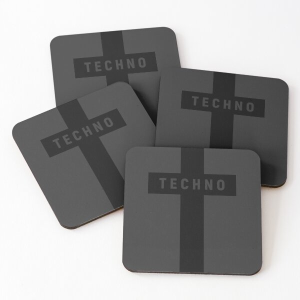 Item preview, Techno religion cross black designed and sold by shinobishirt.