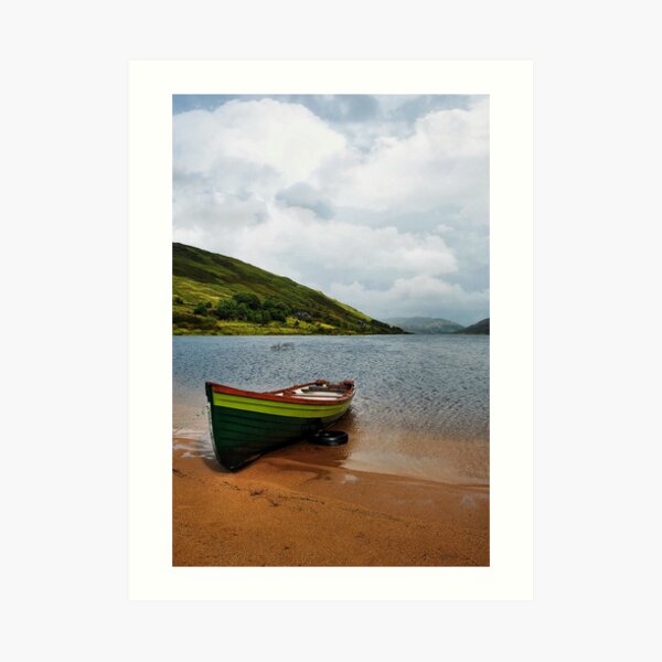 Lough Nafooey Boat Art Print