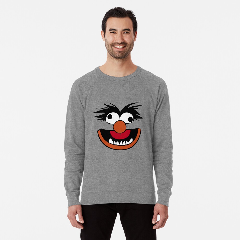 Animal Muppet Crazy Lightweight Sweatshirt By Khyrgrim Redbubble