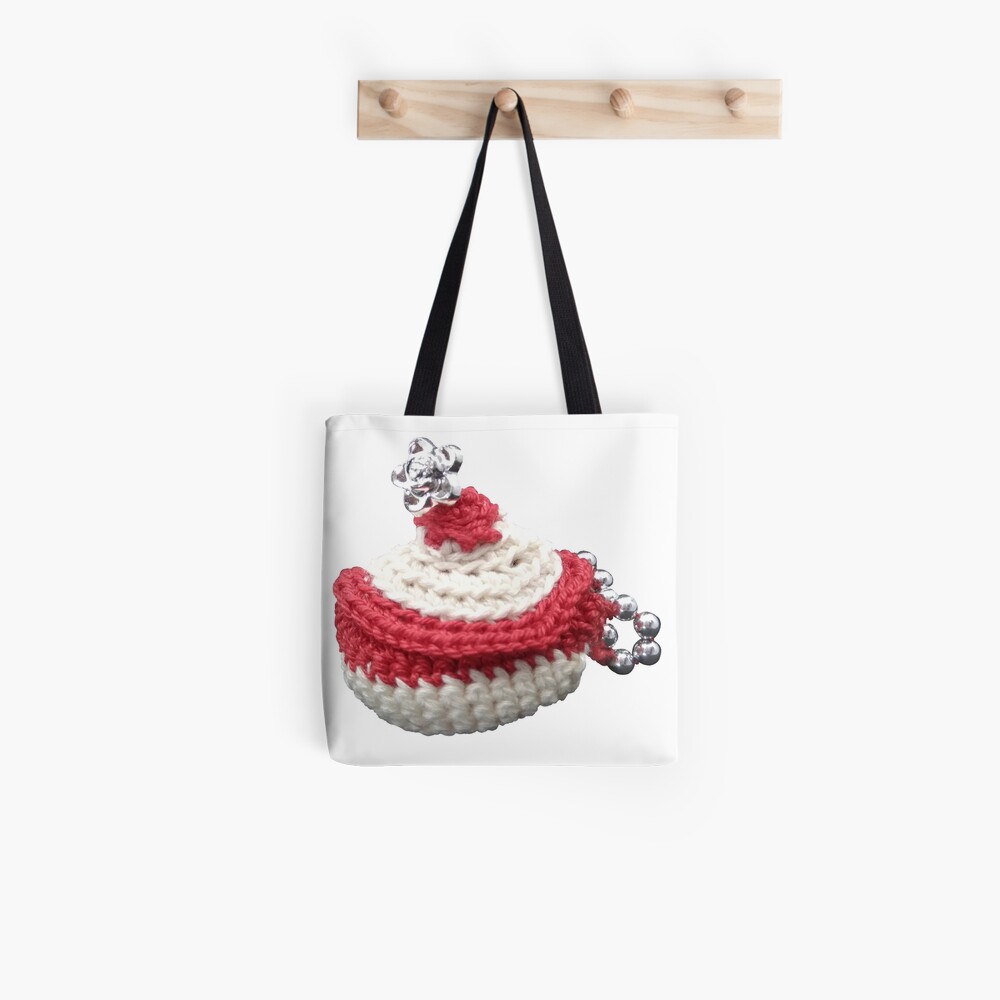 Tote bag « Création en crochet, mini panière à perles, Vata»