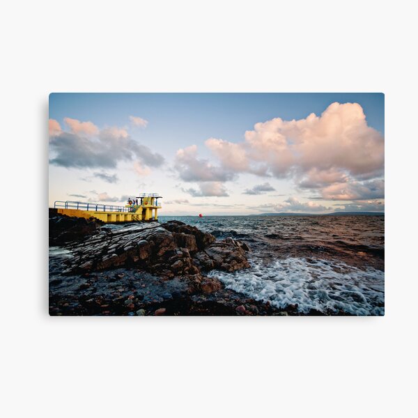 Salthill at Dusk.. Canvas Print